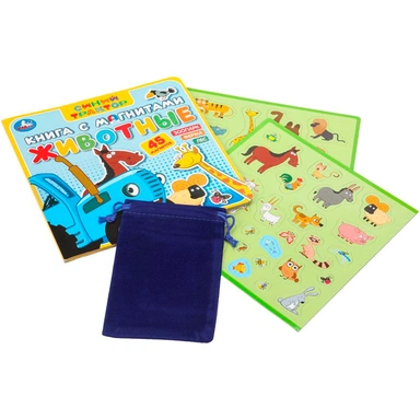 Книга Умка 9785506101192 Животные Синий трактор. Книга с магнитами