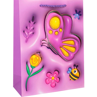 Пакет 18х8,5х24см Объемный.Бабочка 141V-941