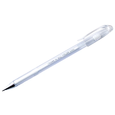 Ручка гелевая Crown Hi-Jell Pastel белая пастель, 0,8мм HJR-500P