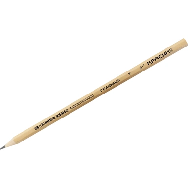 Карандаш ч/гр. Красин Графика Т (Н), заточен. КР-140130