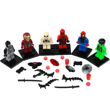 Город мастеров 18142-ZH Фигурки Спайдермен+Супер герои -6 шт.