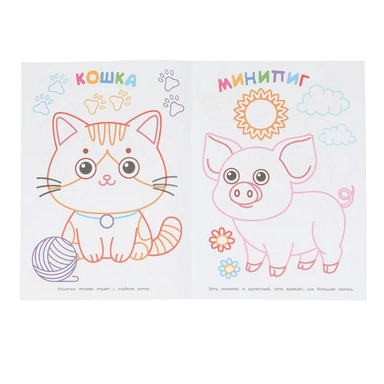 Раскраска 9785506102038 Любимые питомцы. Первая раскраска. 2+