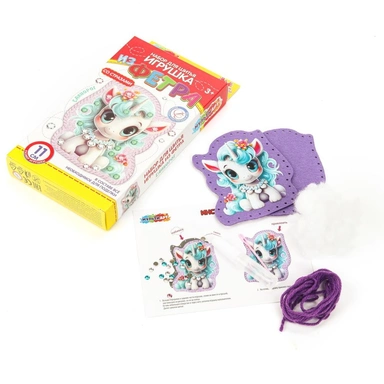 Набор для творчества Со стразами единорожка мульти арт FETR-120531
