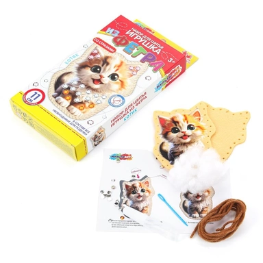 Набор для творчества Игрушка из фетра Со стразами котенок мульти арт FETR-120532