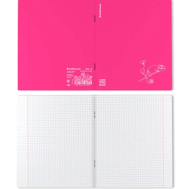 Тетрадь 48 л. клетка ErichKrause Silhouette, розовый 61958