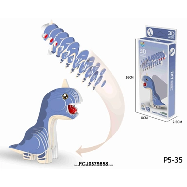 Конструктор картон. P5-35 Динозавр в коробке