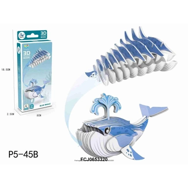 Конструктор картон. P5-45B Кит в коробке