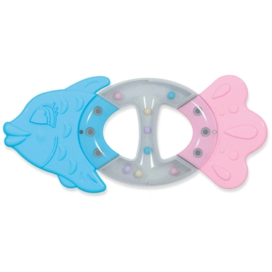 Погремушка-прорезыватель «Рыбка». Коллекция «Карамель» 02193 цвет в асс.