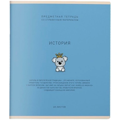 Тетрадь 48 л. клетка Ми-ни-Ми История 022501