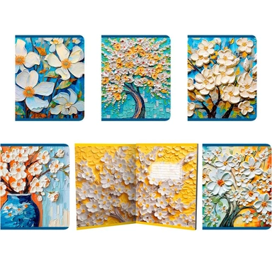 Тетрадь 48 л. клетка Сакура Импасто 15113/5