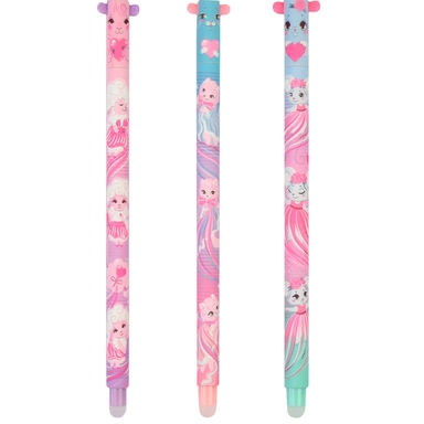 Ручка гелевая синяя Пушистики пиши-стирай 64907