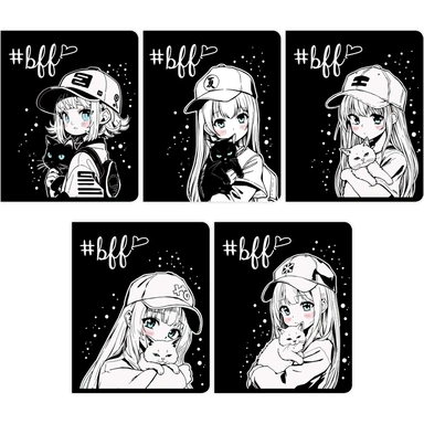 Тетрадь 40 л. клетка Девочка в кепке 15167/5