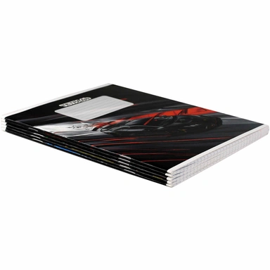 Тетрадь 12 л. клетка Неоновые тачки 68528