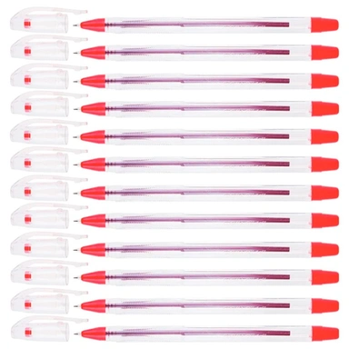 Ручка шариковая красная Crown Oil Jell 0,7мм 210120