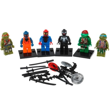 Город мастеров 18141-ZH Фигурки Черепашки+Супер герои -6 шт