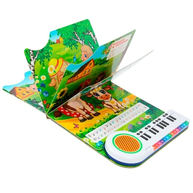 Книга Умка 9785506090021 Мамы и малыши. Дружинина книга-пианино, 23 кнопки, 10 песен