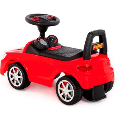 Каталка автомобиль,SuperCar №4 со звуковым сигналом, красная от 1 года