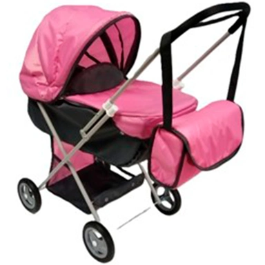 Коляска для куклы Классика-11 графит/розовая возраст ребенка: от 3 лет