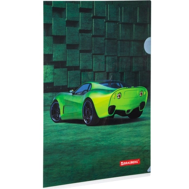 Папка уголок А4 SPORT CAR 228044 BRAUBERG