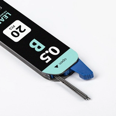 Грифели запасные 0,5 мм. B, Brauberg, 20 штук, Black Jack, 180449