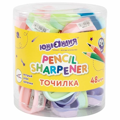 Точилка Color Pastel двухцветная ассорти 272505 Юнландия