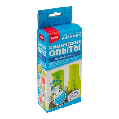 Набор Химические опыты.Пенный вулкан Зеленый Оп-074