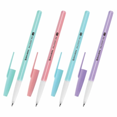 Ручка шарик синяя Pastel color 144199 Brauberg