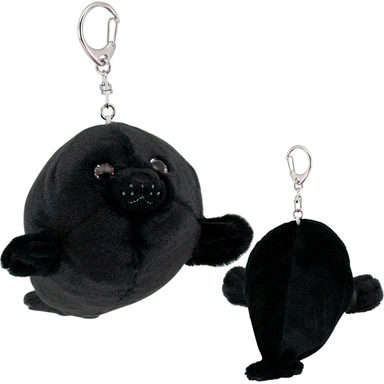 Брелок Морской котик черный 15 см с метал. кольцом OT9012/15