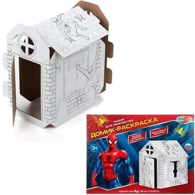 Набор для творчества Домик-раскраска Человек паук Мульти Арт DOMPAINT-124251