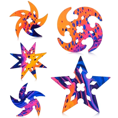 Деревянный Набор сюрикенов 5 шт Л0012