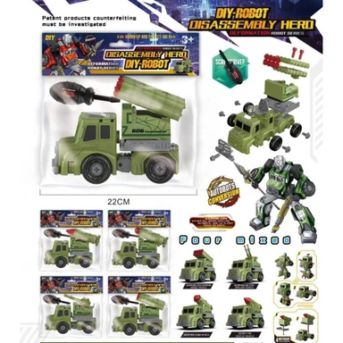 Конструктор 606-C124 Машина с отверткой в пак.