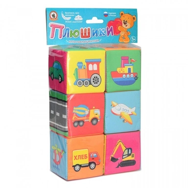 Кубики Веселый транспорт Д-415-18