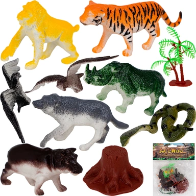 Набор животных 332-A41 Дикие в пак.