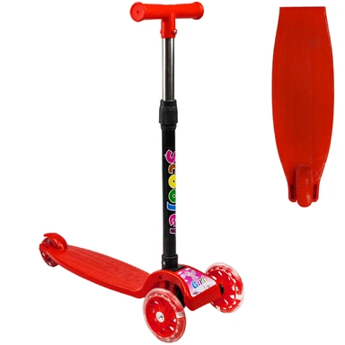 Самокат трехколесный,Красный от 3 лет