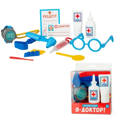 Набор «Я-доктор» 11 предметов, визитка, рецепты 09465