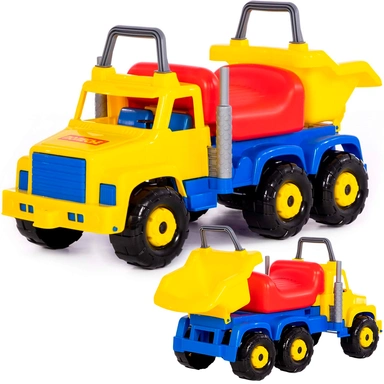 Автомобиль каталка Супергигант-2 жёлто-красный 24590 П-Е /2/