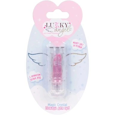 Помада блестящая меняющая цвет на розовый,с ароматом лесных ягод 3,4 гр Т25826