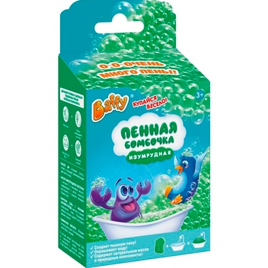 Средство для принятия ванн Купайся весело: Сухая пена для ванны Пенная бомбочка D0231-E ТМ «Baffy»