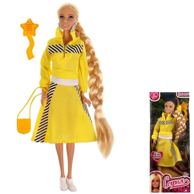 Кукла Карапуз 66001-C21-S-BB 29 см София , руки и ноги сгиб,длинная коса /24/