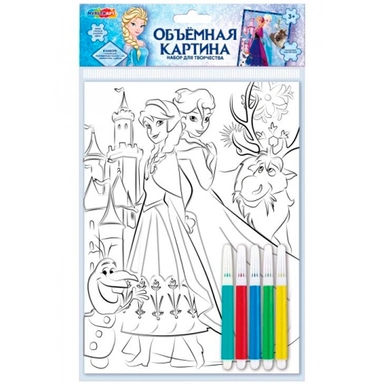 Набор для творчества Объемная картина Снежная принцесса MultiArt VMP-128147