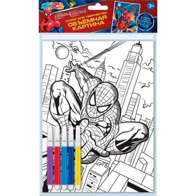 Набор для творчества Объемная картина Спайдер мэн MultiArt VMP-128161