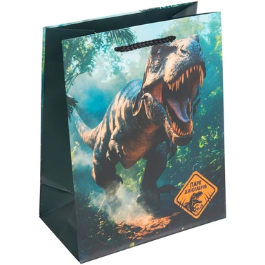 Пакет Чудо праздник матовый м Динозавр PM-130539-JP