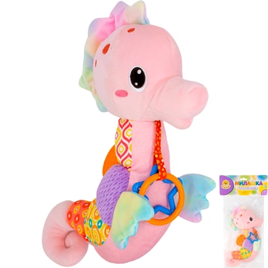 Игрушка развивающая Levatoys MK2303015BYA Морской конек розовый в пак.