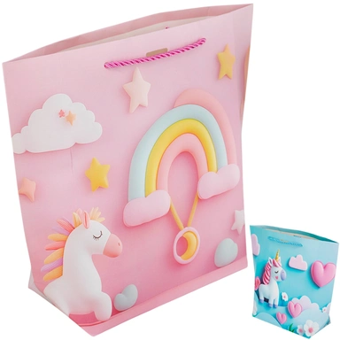 Пакет 18*23*9 см Единорог в виде сумочки 141V-1035