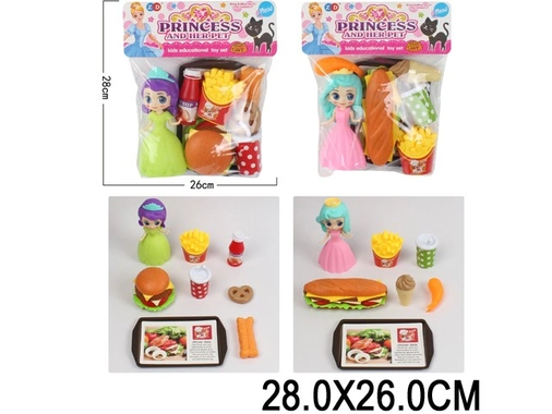 Игровой набор ZD893-535AB Фастфуд, с куклой в ассорт. в пак.