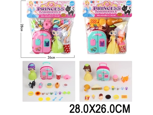 Игровой набор ZD894-525AB для кухни, с куклой в пак.