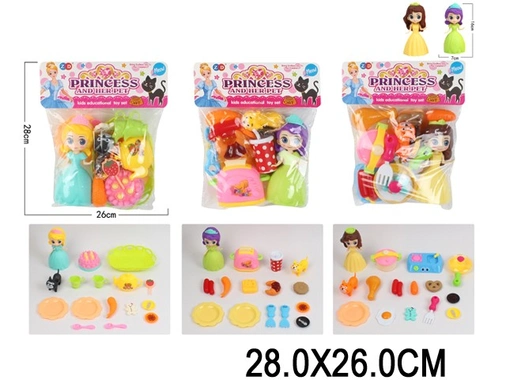 Игровой набор ZD893-534ABC для кухни, с куклой в ассорт. в пак.