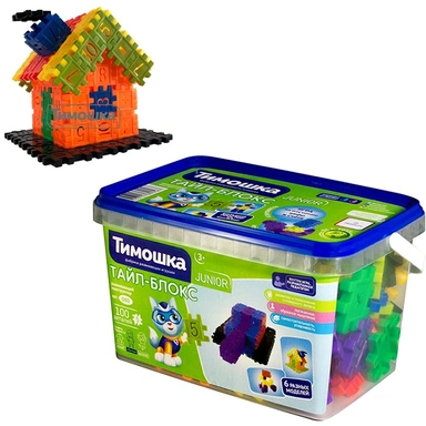 Конструктор Тайл - Блокс mini 100 деталей ТМ ТИМОШКА