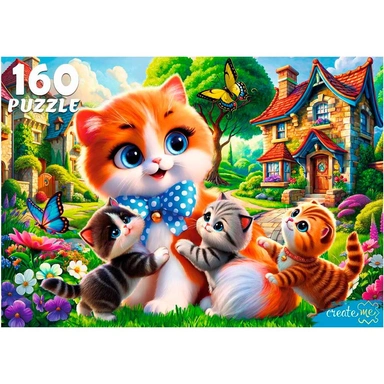 Пазл 160 Пушистая семья Ф160-6642