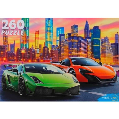 Пазл 260 Роскошные автомобили в мегаполисе Ф260-0183